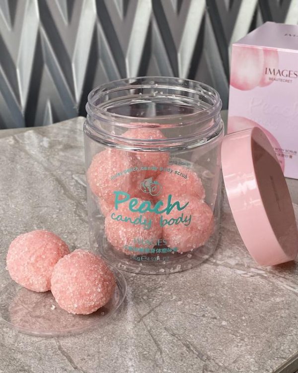 Цукровий скраб для тіла з екстрактом персика Images Peach Candy Body Scrub 140g  VS