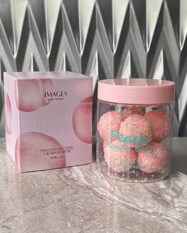 Цукровий скраб для тіла з екстрактом персика Images Peach Candy Body Scrub 140g  VS