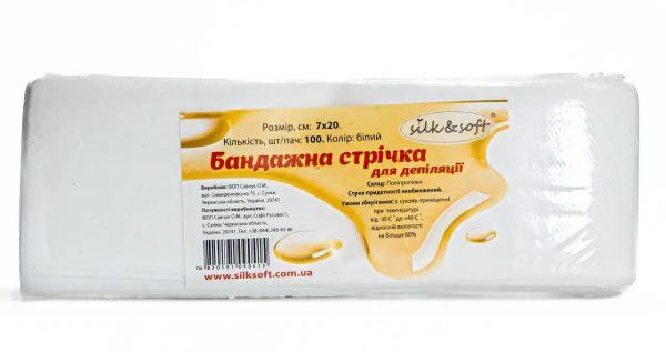 Стрічка для депіляції Silk&Soft(спанбонд) 100шт.