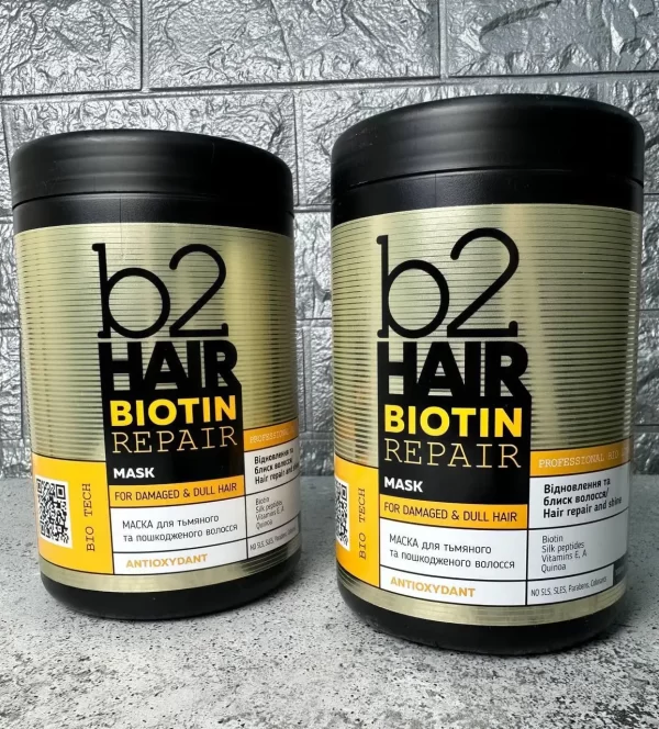 Маска BIOTIN REPAIR для тьмяного та пошкодженого волосся 1000 мл