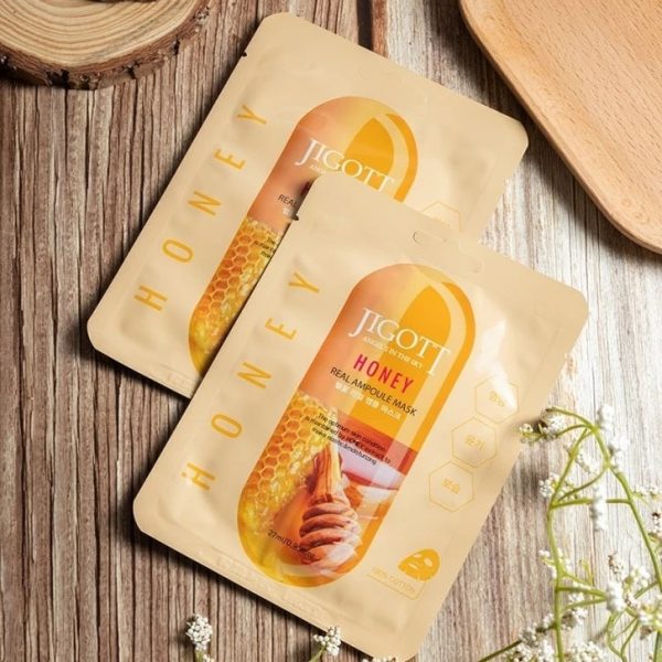 Ампульна маска з екстрактом меду JIGOTT HONEY REAL AMPOULE MASK 27ml