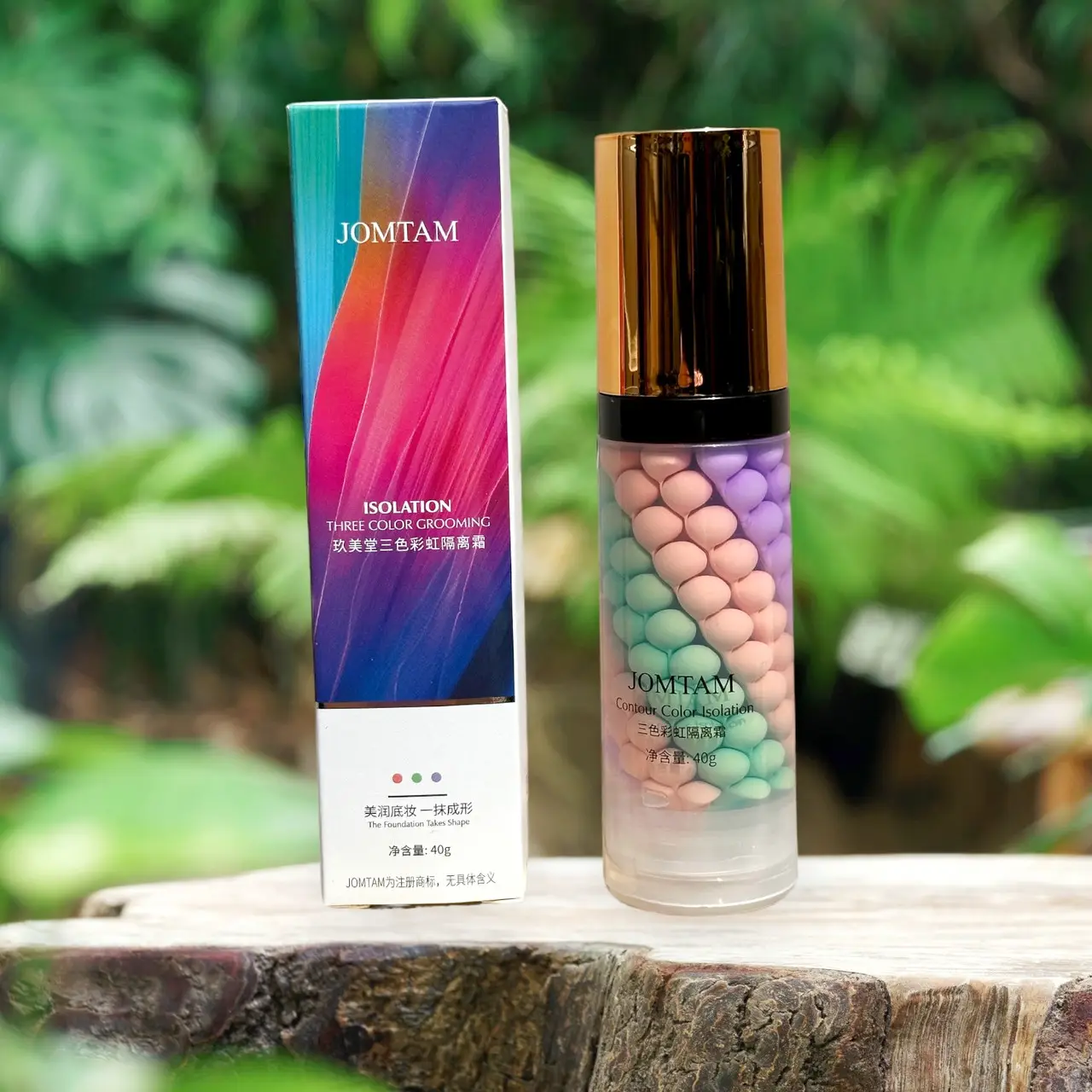 База для обличчя 3-х колірна Jomtam Three-Color 40g МБ