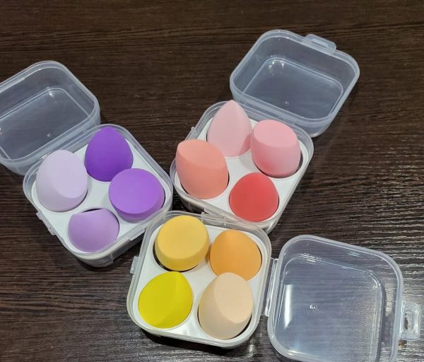 Набір спонжів Beauty Blender для макіяжу 4в1 в органайзері VS