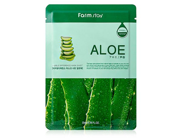 Маска зволожуюча з алое FarmStay Visible Difference Mask Sheet Aloe 25ml