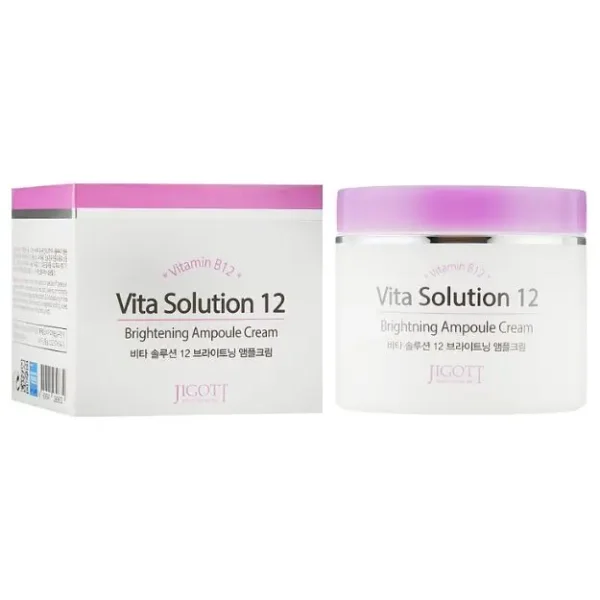 Ампульний крем д/покращення кольору обличчя JIGOTT VITA SOLUTION 12 BRIGHTENING AMPOULE CREAM 100ml