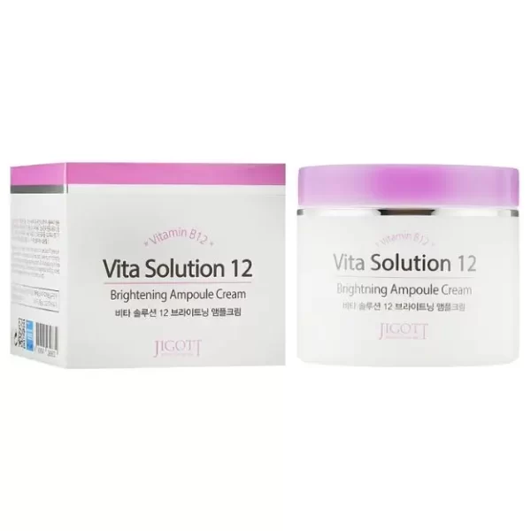 Ампульний крем д/покращення кольору обличчя JIGOTT VITA SOLUTION 12 BRIGHTENING AMPOULE CREAM 100ml