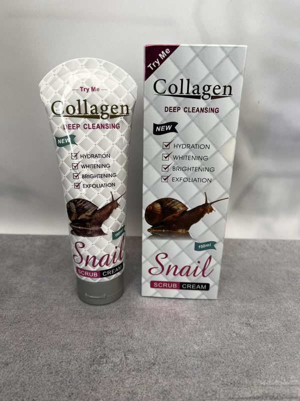 Крем-скраб для обличчя Collagen Deep Cleansing Snail  VS