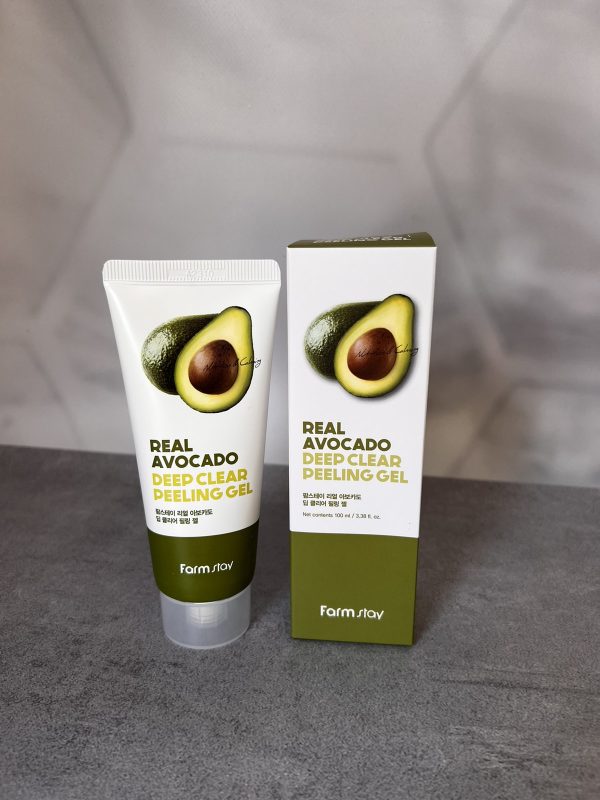 Зволожуючий пілінг-гель з екстрактом авокадо Farmstay Real Avocado Deep Clear Peeling Gel 100ml