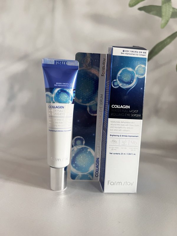 Сироватка для повік Farmstay Collagen Waterfull глибоко зволожуюча для омолодження шіри 25 мл