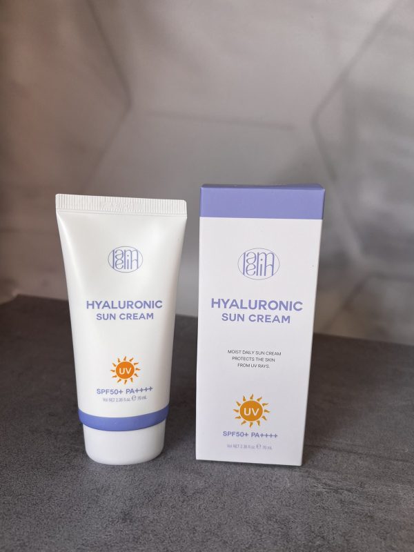 Сонцезахисний крем для обличчя з гіалуроновою кислотою Lamelin Hyaluronic Sun Cream SPF 50,70ml