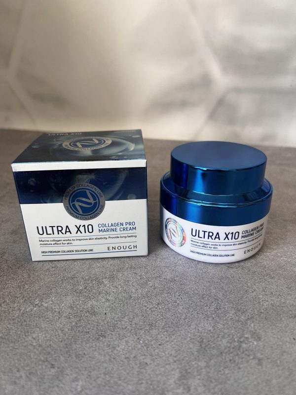 Крем для обличчя Enough Ultra X10 Collagen Pro Marine зволожуючий з колагеном 50 мл PO