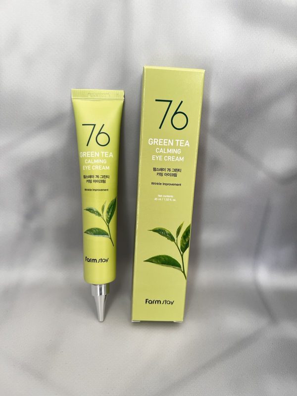 Крем для шкіри навколо очей із зеленим чаєм(Корея) FarmStay 76Green Tea Calming Eye Cream 45ml