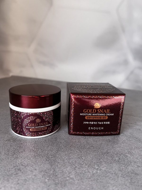 Крем освітлюючий з равликом Enough Gold Snail Moisture Whitening Cream 50 ml