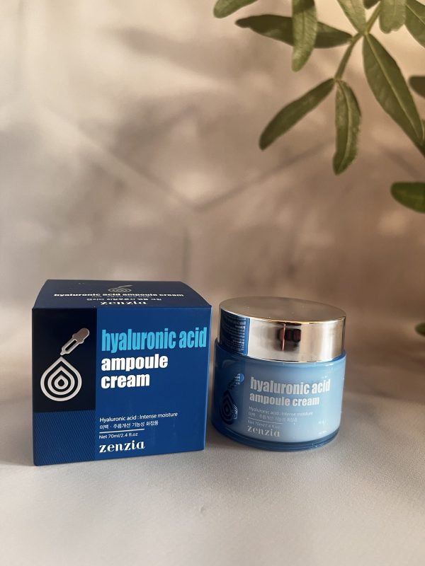 Крем для обличчя з гіалуроновою кислотою (Корея) Zenzia Hyaluronic Acid Ampoule Cream 70ml