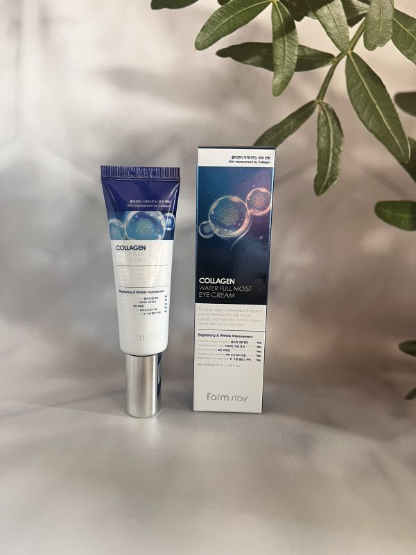 Крем для повік антивіковий з високим вмістом колагену FarmStay Collagen Water Full Eye Cream 50ml