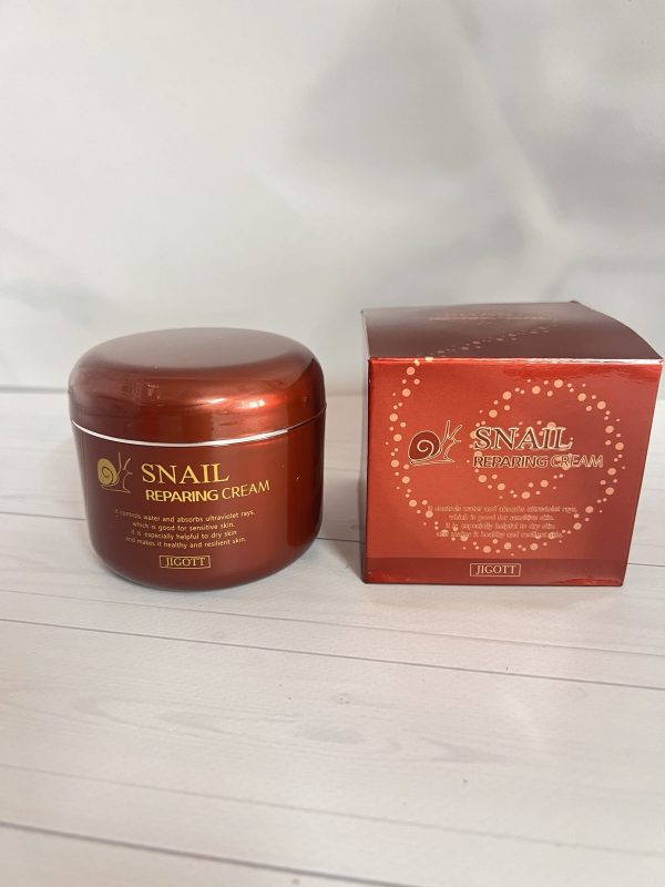 Відновлюючий крем для обличчя(Корея) Jigott Snail Reparing Cream 100ml