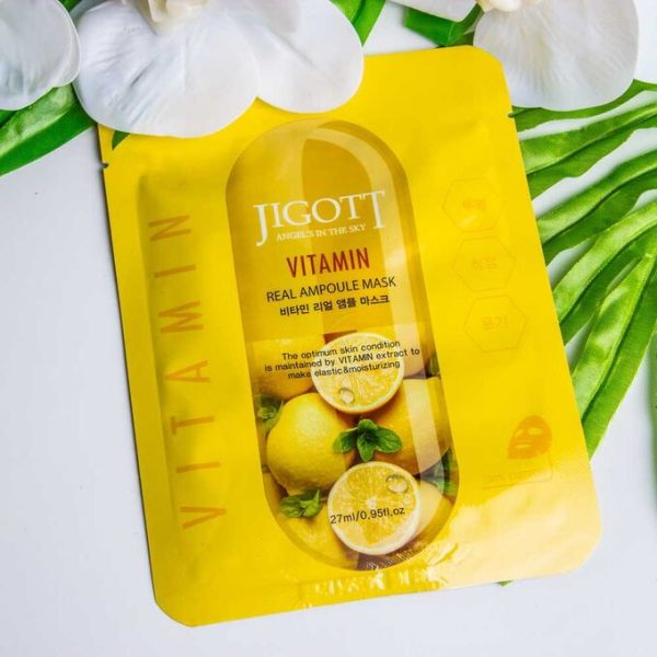 Ампульна маска з вітамінами JIGOTT VITAMIN REAL AMPOULE MASK 27ml