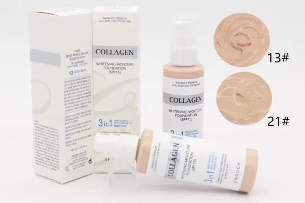 Тональний крем(бежева упаковка) Enough Collagen 3в1 №13