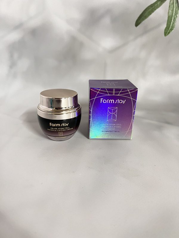 Крем для обличчя Farmstay Grape Stem Cell Wrinkle Lifting омолодження з ефектом ліфтингу 50 мл