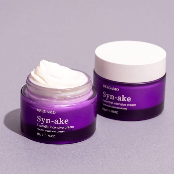 Крем для обличчя зі зміїним пептидом Bergamo Syn-ake essential intensive cream 50g