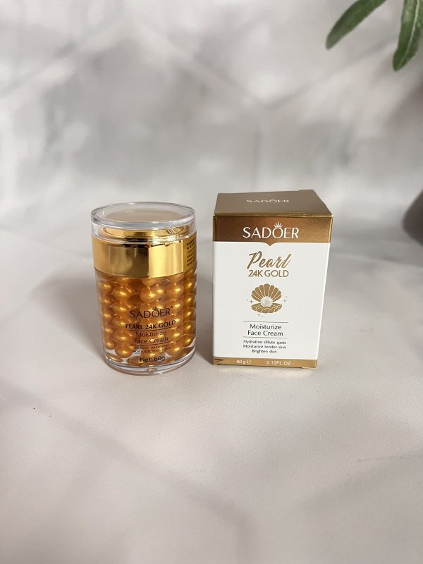 Крем для обличчя Sadoer 24K Gold Pure Pearl з гідролізованими перлинами 60г