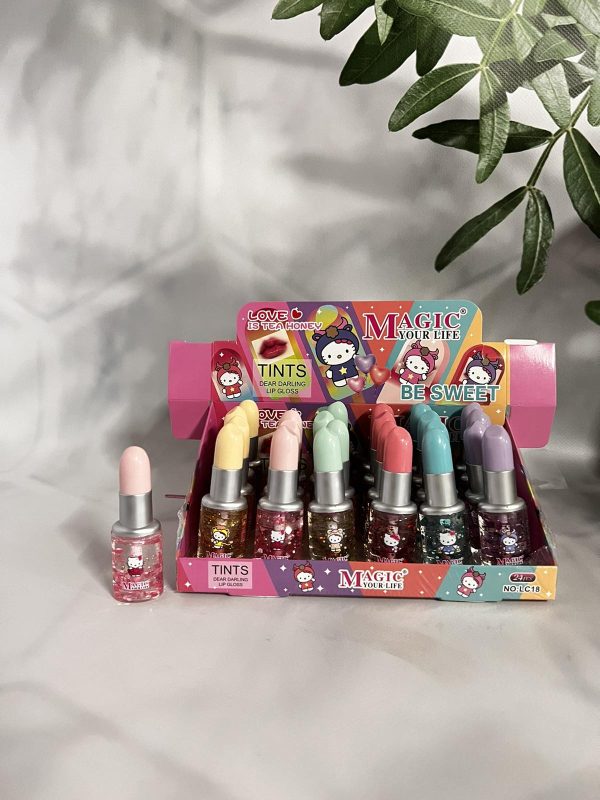 Блиск для губ, що проявляється Cat tint lipstick (уп-mix-24шт) LC-18 Крістіан