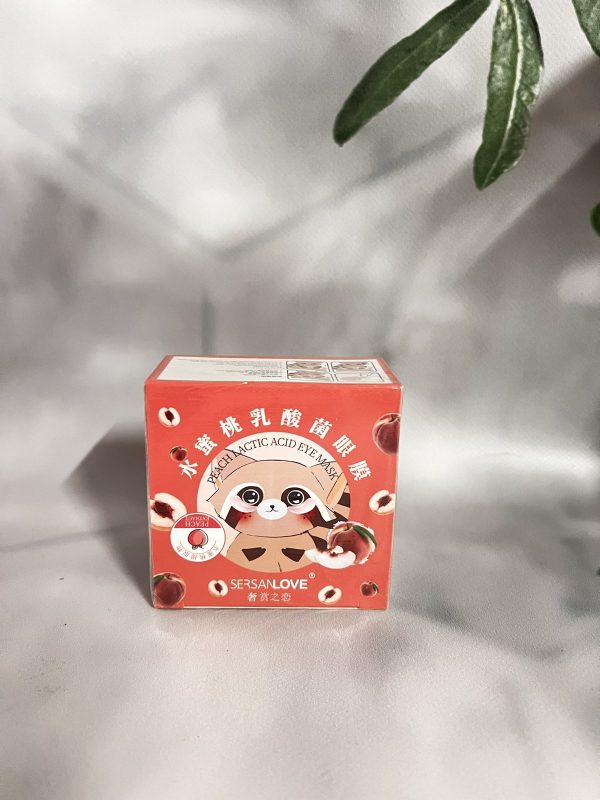 Гідрогелеві патчі під очі SERSANLOVE Peach Lactic Acid Eye Mask з екстрактом персика і лактобактерія