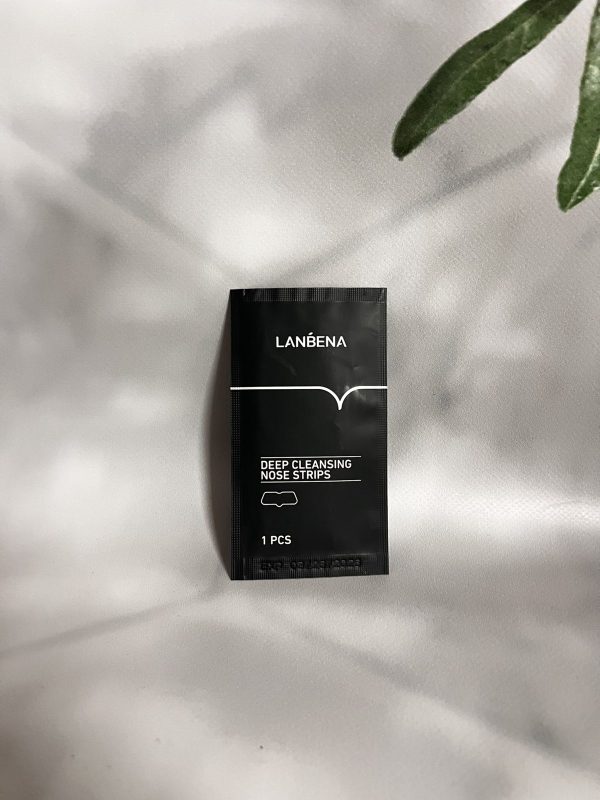 Смужка-пластир Lanbena Deep Cleansing Nose Strips для носа від чорних цяток з бамбуковим вугіллям