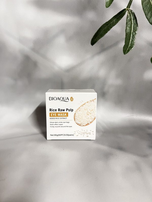 Патчі під очі Bioaqua Rice Raw Pulp з екстрактом рису 30 пар