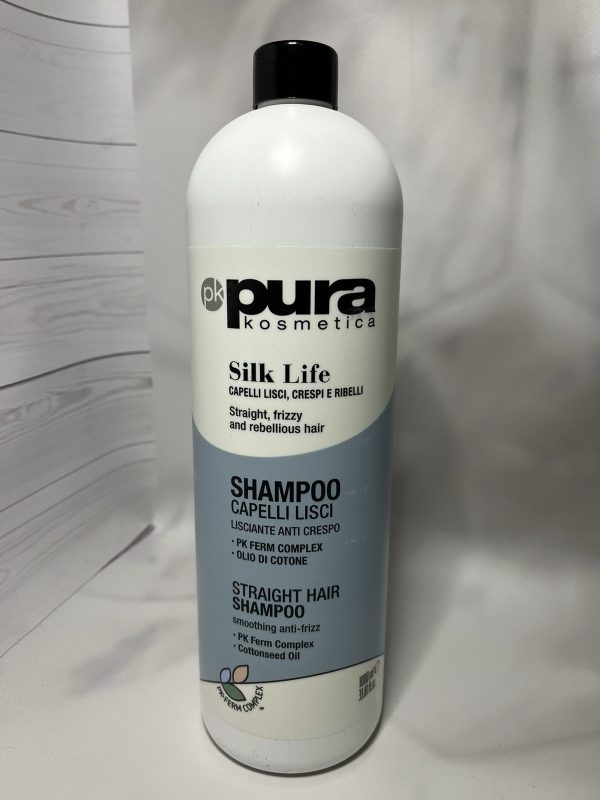 Шампунь Pura Silk Life для розгладження волосся 1000 мл(0506)