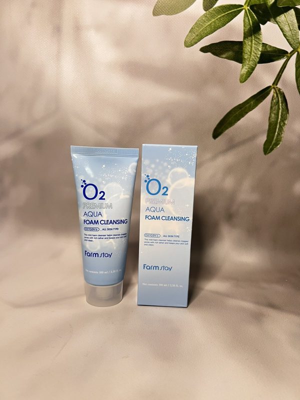Киснева пінка д/обличчя FarmStay 02 Premium Aqua Foam 100ml(Korea)