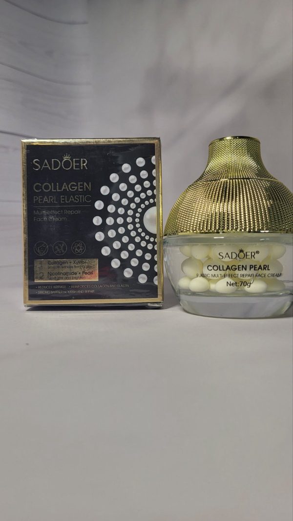 Антивіковий багатофункціональний крем для обличчя SADOER Collagen Pearl відновлюючий 70 г(ГШ)