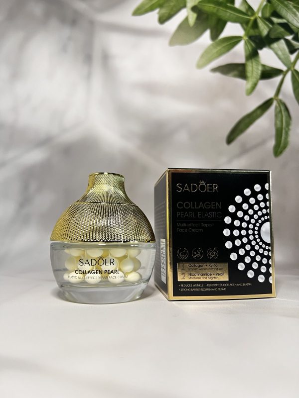 Антивіковий багатофункціональний крем для обличчя SADOER Collagen Pearl відновлюючий 70 г(ГШ)