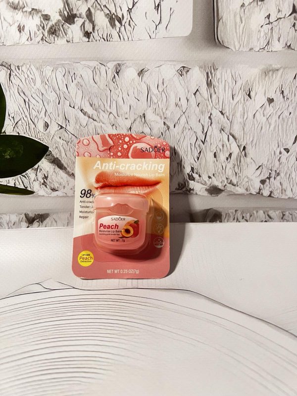 Бальзам для губ Sadoer Moisturize Peach Lip Balm  з екстрактом персика 7г(ГШ)