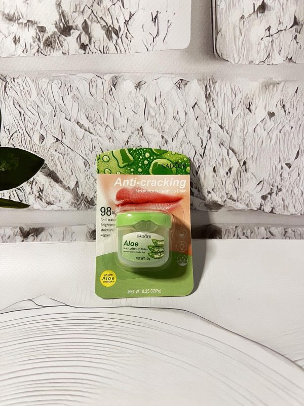 Бальзам для губ  Sadoer Moisturize Aloe Lip Balm з екстрактом алое вера 7г(ГШ)