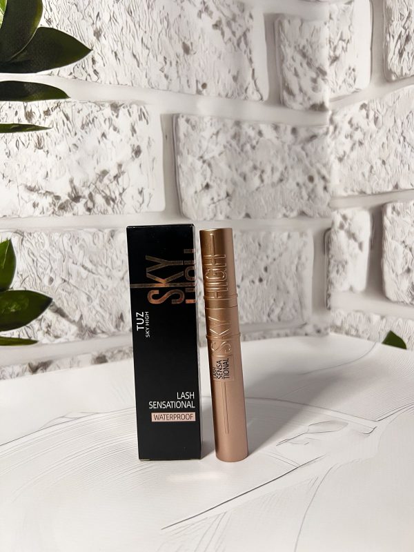 Туш для вій  TUZ Sky High Lash Sensational Waterproof з ефектом подовження чорна(ГШ)
