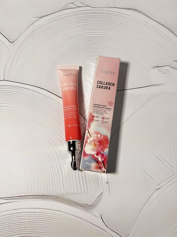 Крем під очі Sadoer Collagen Sakura Face Cream з колагеном та екстрактом сакури 20г(ГШ)
