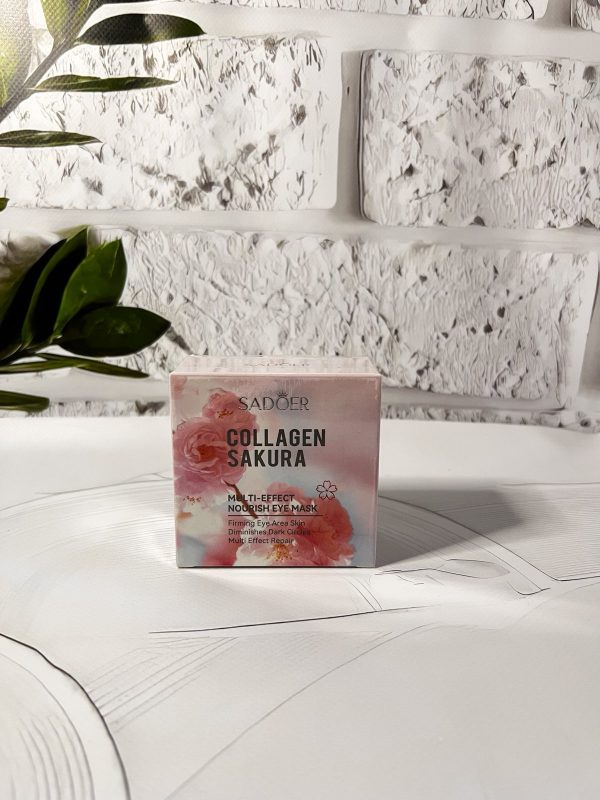 Гідрогелеві патчі під очі SADOER Sakura Collagen з сакурою та колагеном  60шт(ГШ)