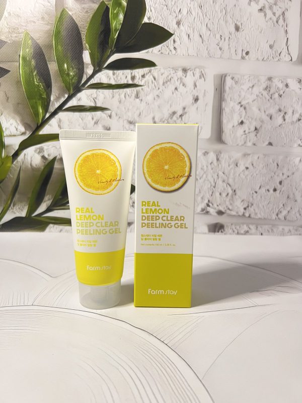 Пілінг-гель для обличчя Farmstay Real Lemon Deep Clear Peeling Gel очищаючий з екстрактом лимону 100мл
