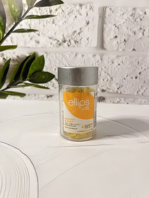 Вітаміни для волосся ELLIPS Розкішне Сяйво(Жовті) з олією Алое Вера Smooth chiny(50шт)