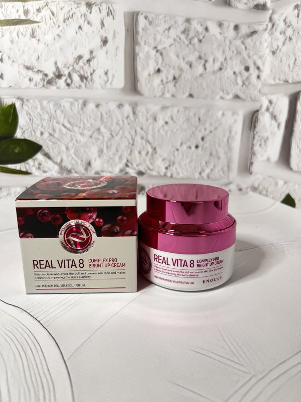 Крем для обличчя Enough real vita 8 complex pro bright up cream з вітамінами 50мл