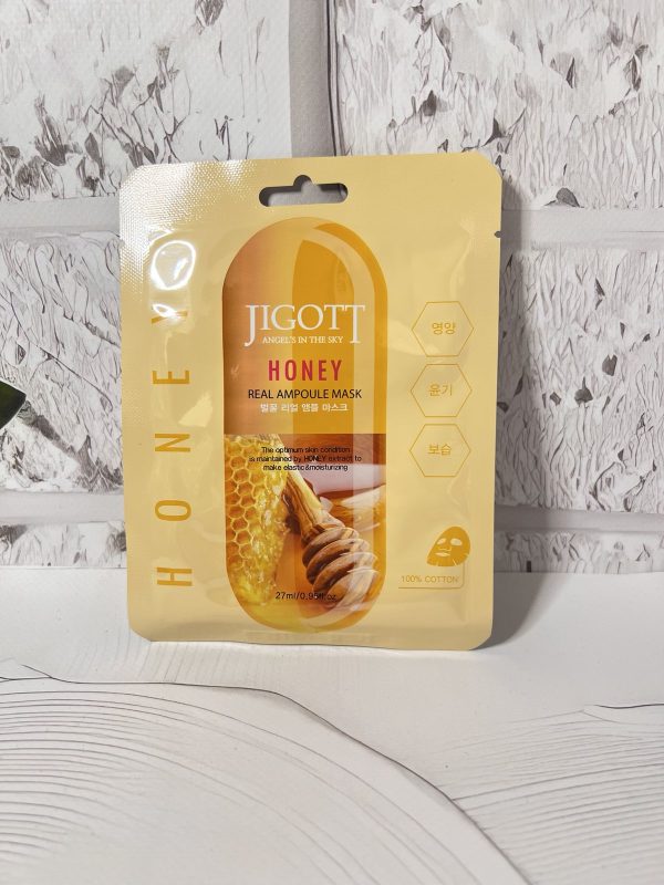 Ампульна маска з екстрактом меду JIGOTT HONEY REAL AMPOULE MASK 27ml