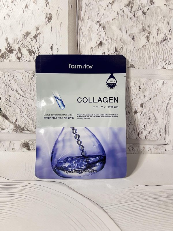 Маска Відновлююча з колагеном FarmStay Visible Difference Mask Sheet Collagen