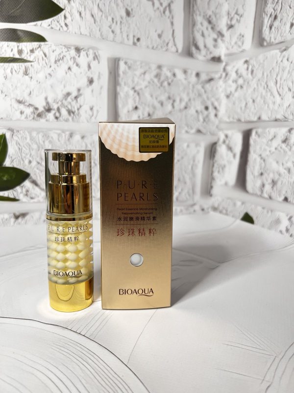 Зволожуюча та омолоджуюча сироватка BIOAQUA Pure Pearls з натуральною перловою пудрою 35 г (PO)