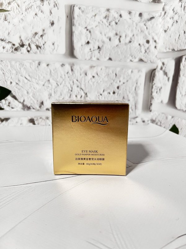 Гідрогелеві патчі під очі Bioaqua Gold Hydrating Moisturizing із золотом 60шт(VS)