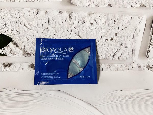 Патчі під очі одноразові(1пара) гіалуронова кислота(голубі)  Bioaqua VS