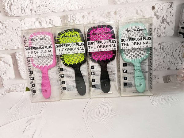 Щітка для волосся Superbrush соти карбон матова(Ест)