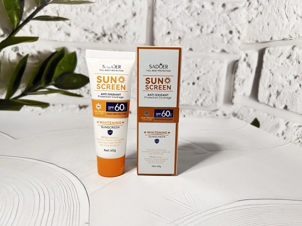 Сонцезахисний крем для обличчя та тіла Sadoer Sun Cream SPF60 40г(ГШ)