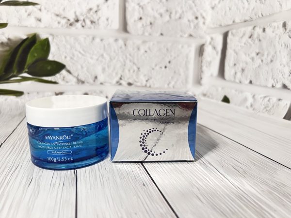 Антивікова нічна маска для обличчя Fayankou Collagen Anti-Aging Sleep Mask з колагеном 100г(ГШ)