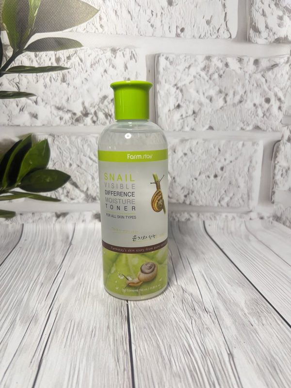Тонер для обличчя Farmstay Visible Difference Moisture Toner Snail з равликом 350мл